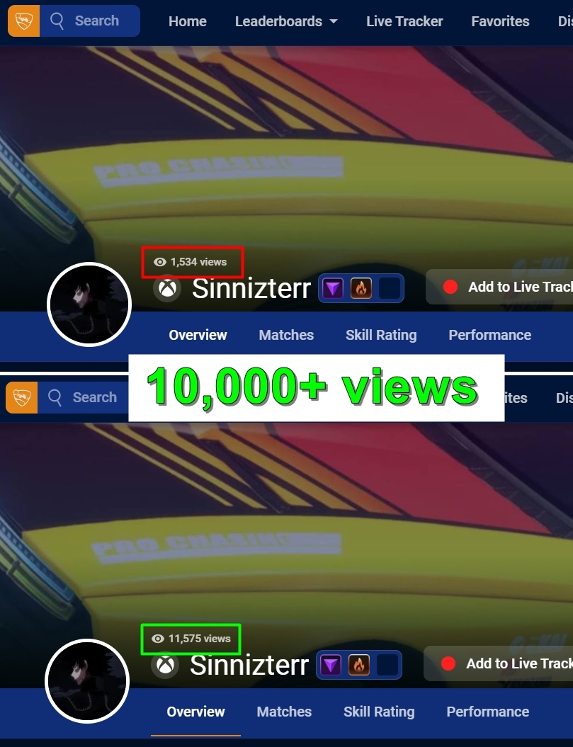BoostMyTracker - Increase TrackerGG & StatsCC Profile Views